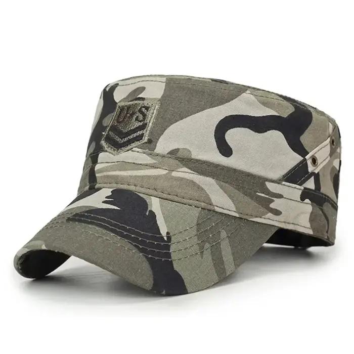 Casquette militaire brodée de lettres américaines
