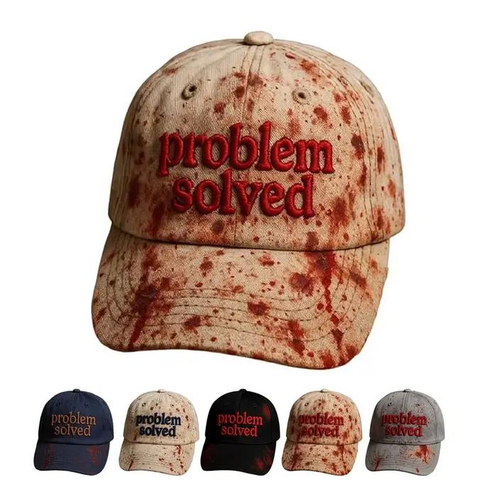 Casquettes de baseball sanglantes pour les fêtes d'Halloween femmes hommes adulte casquette unisexe Halloween horreur