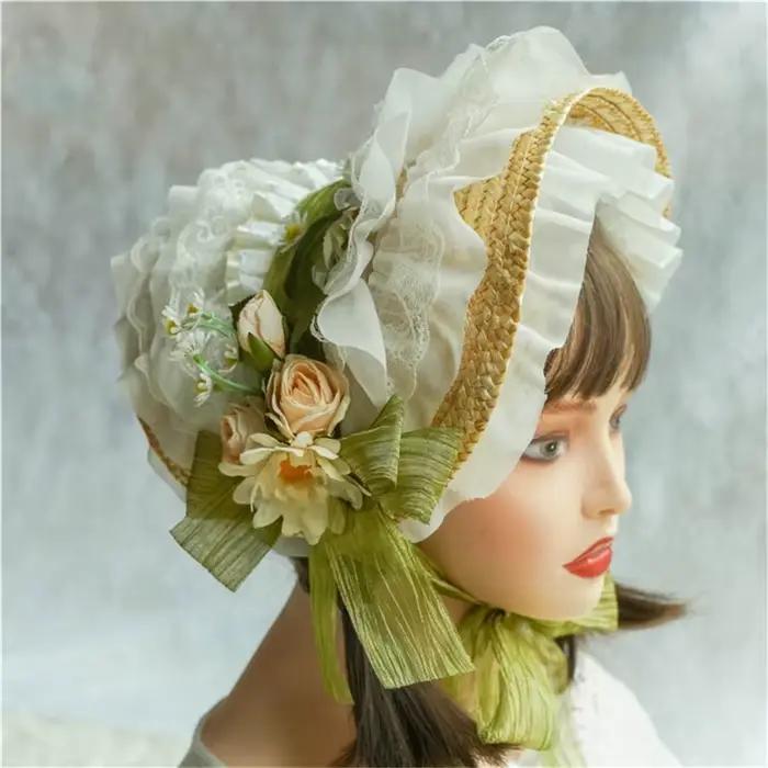 Chapeau de soleil en dentelle fait à la main pour femme