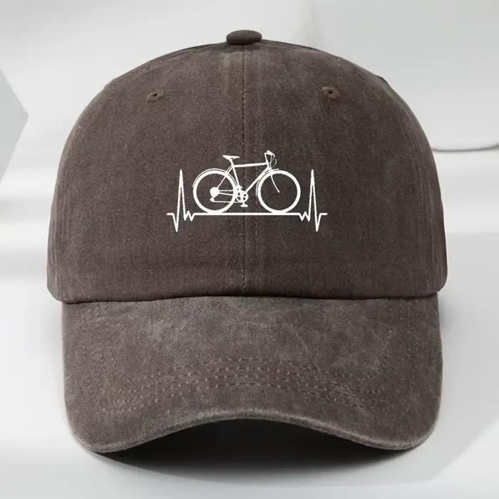 Casquettes de baseball unisexes en polyester avec imprimés de vélos pour protection solaire et tenues décontractées toutes saisons