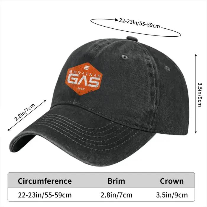 Beratnas-Casquette de Baseball Orange Gaz pour Homme et Femme