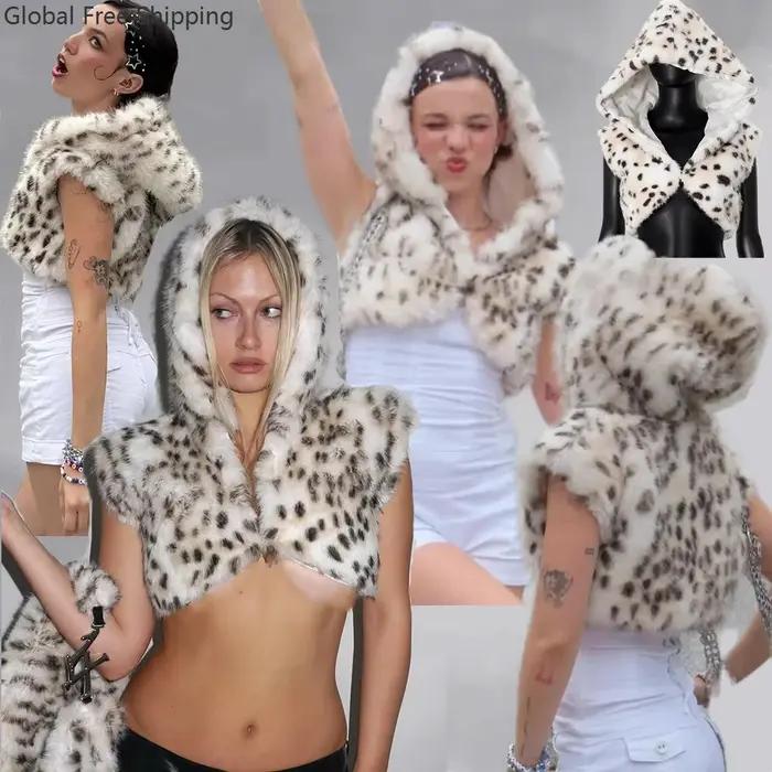 Chapeau à capuche en fausse fourrure pour hommes et femmes