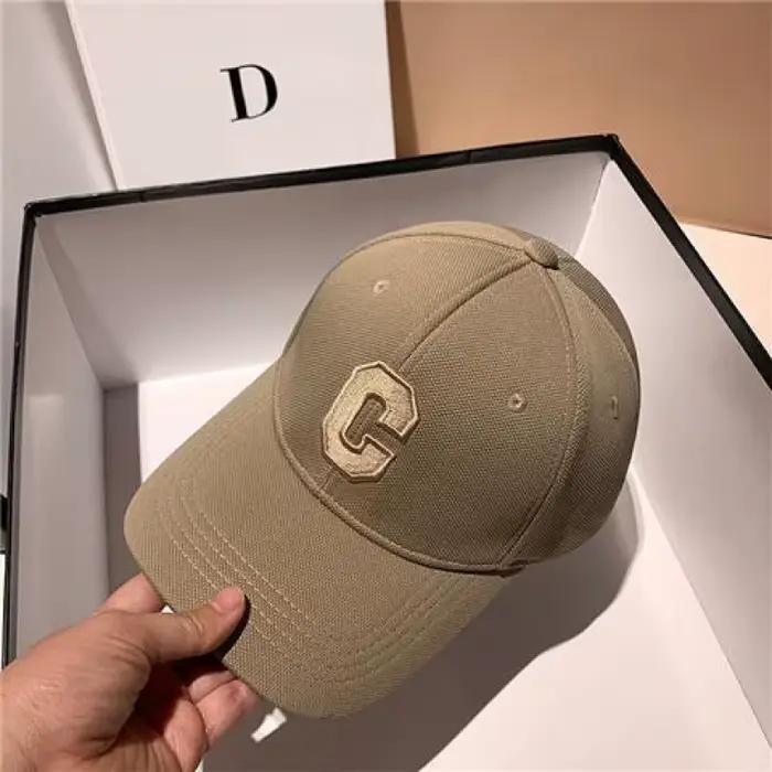 Casquette de baseball lettre C rigide polyvalente grande circonférence de la tête