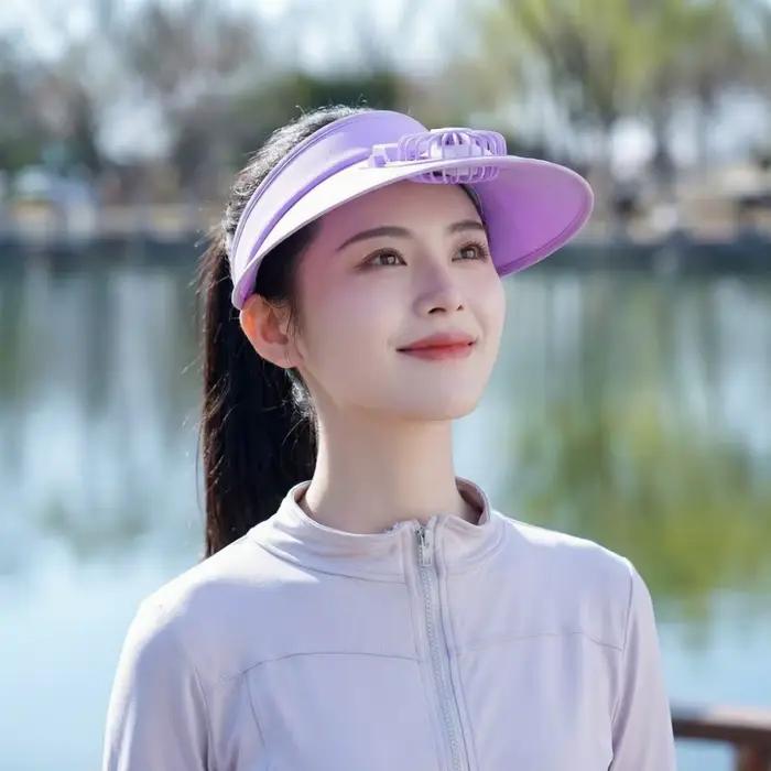 Chapeau de soleil pour femme à visière vide