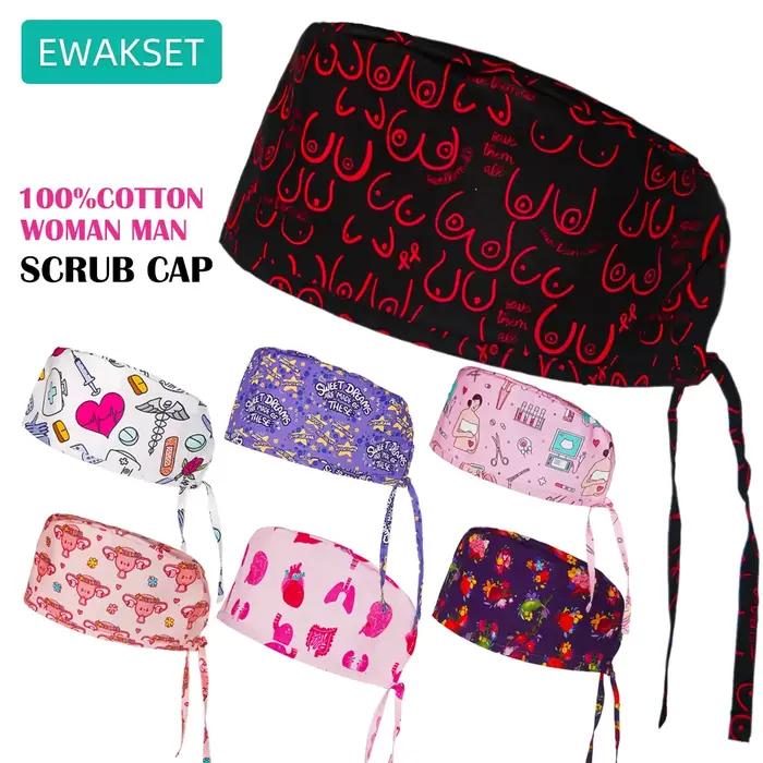 Nouveau modèle casquette chirurgicale esthéticienne gynécologue anesthésiste tête chapeau femme homme salle d'opération médical chirurgical casquettes coton