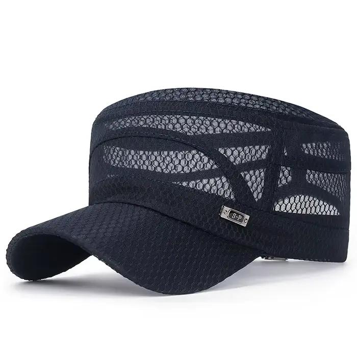 Nouveau chapeau d'été en fer à visière plate pour homme