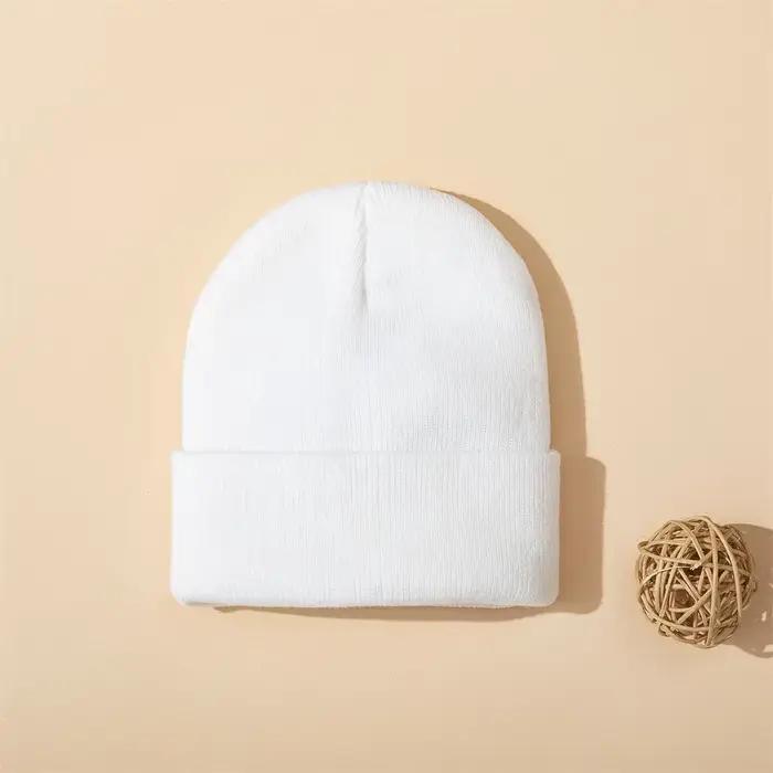 1 pièces bébé tricoté chapeau automne hiver chaud nouveau-né infantile pour garçons filles doux confortable enfant en bas âge enfants Bonnet