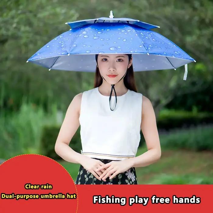 Chapeau parapluie de pluie pliable