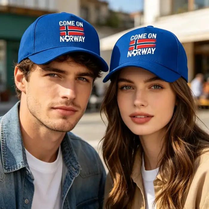Casquette de baseball patriotique Norvège pour supporters de football