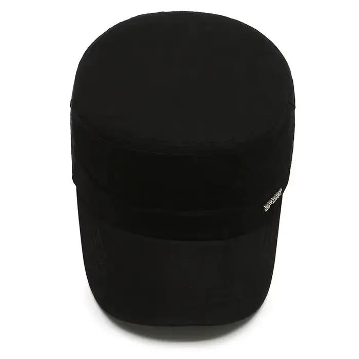 Chapeau militaire plat homme polyvalent protection solaire style langue de canard occassions extérieures printemps automne