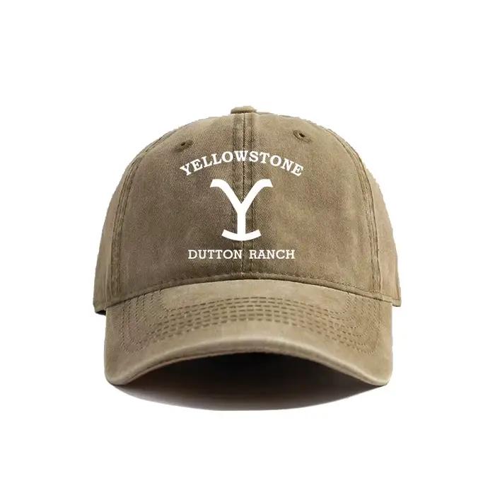 Yellowstone Dutton Ranch casquettes de Baseball chapeaux en détresse casquette hommes femmes rétro en plein air été