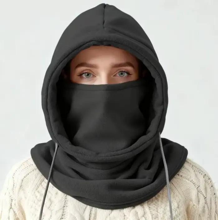 Cagoule d'hiver unisexe en tricot