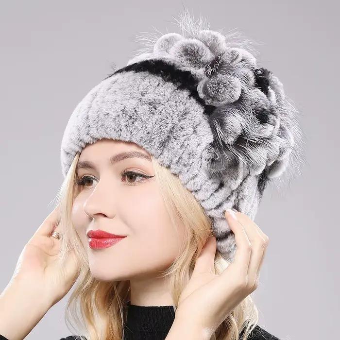 Chapeau de princesse en fourrure de renard pour femmes élégant et chaud pour les occasions hivernales et extérieures