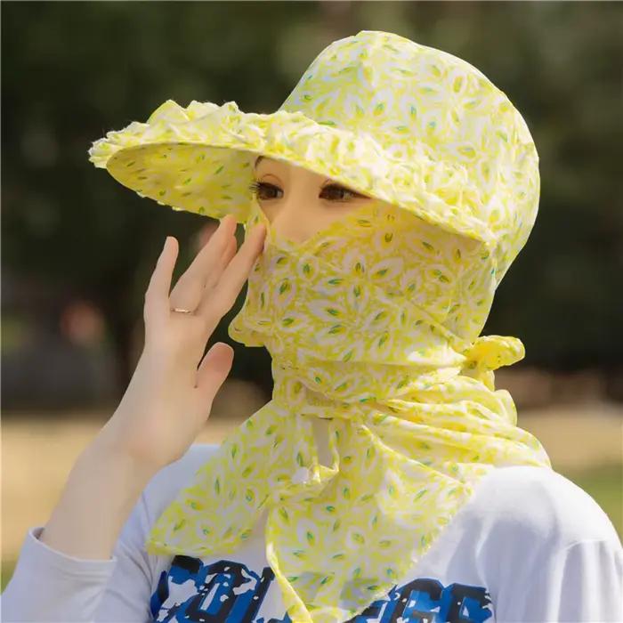 Chapeau portable pour la protection solaire et anti-UV