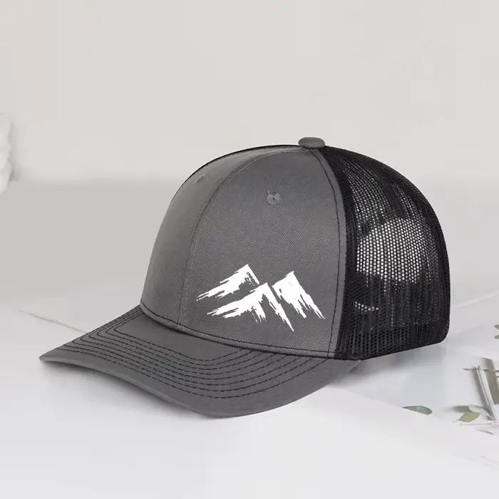 Casquette Trucker MLFO Three Mountain Print, Chapeau d'été en maille, Unisexe, Snapback, pour le quotidien, les voyages, les vacances, cadeau
