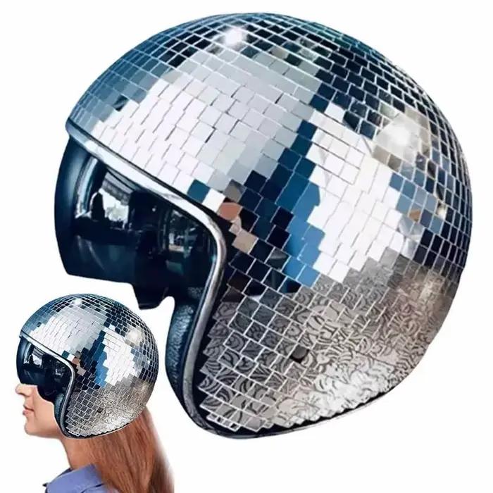 Casque de bal Disco avec miroirs scintillants