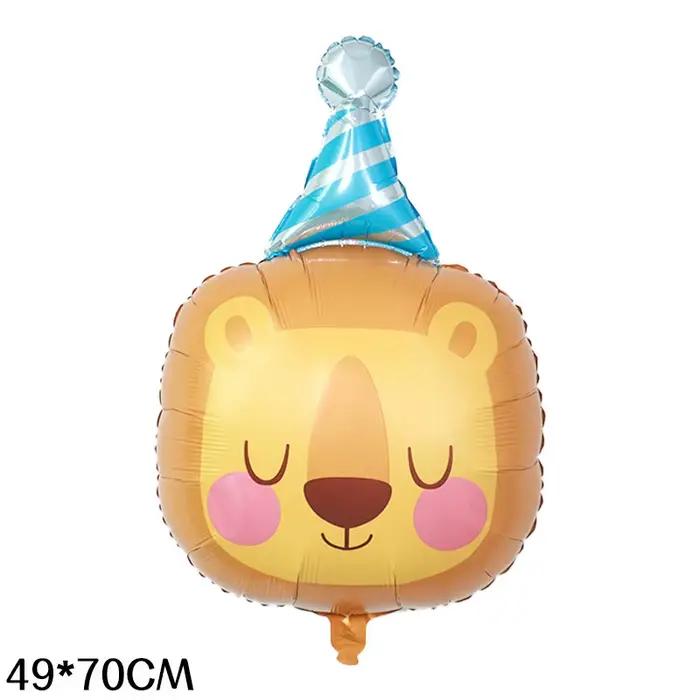 1 mignon chapeau d'anniversaire petit animal en forme de décoration de fête