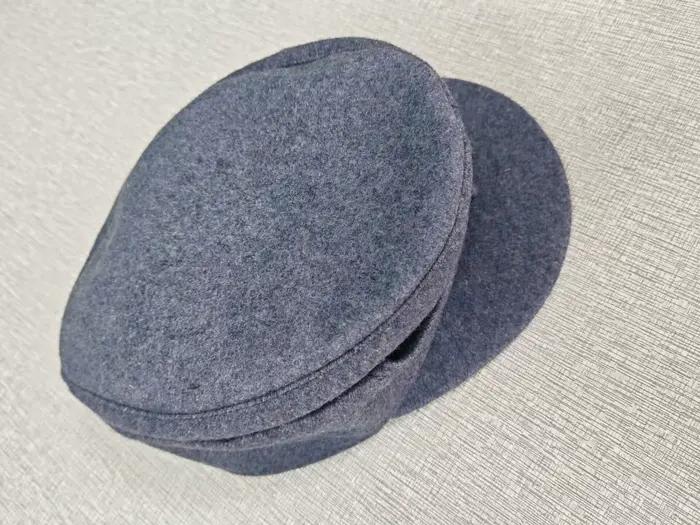 Seconde Guerre mondiale. M43hat . Laine Gris Champêtre Allemand & Noir
