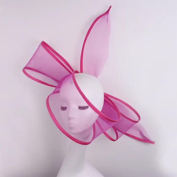 Nouveau noir Fascinator mariage pilulier chapeau femmes élégant