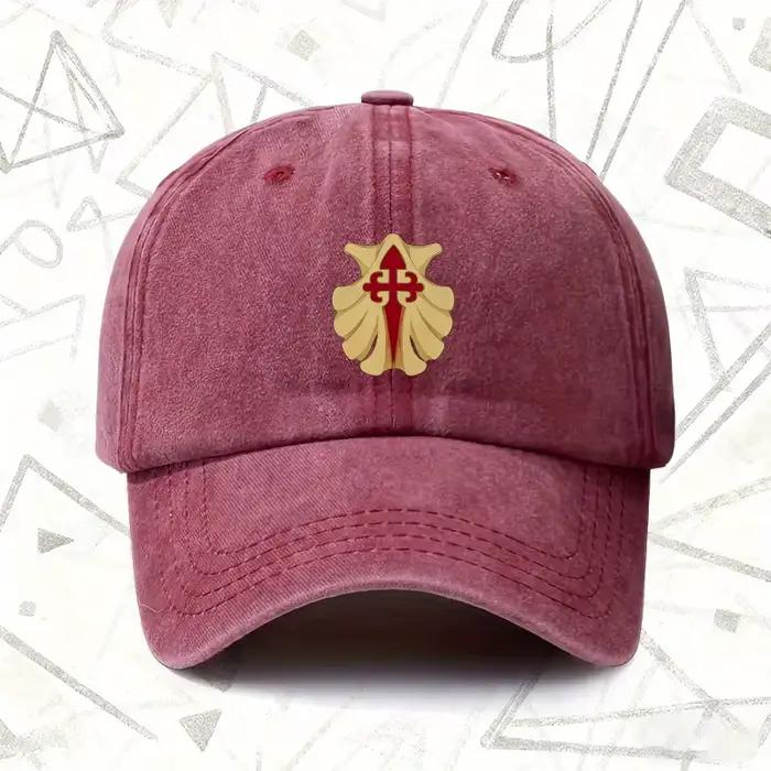 Casquette vintage délavée Camino de Santiago casquette unie pour hommes femmes quatre saisons style décontracté occasion voyage sortie