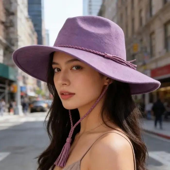 Le chapeau unisexe confortable 39BB présente une conception à dessus plat une construction légère