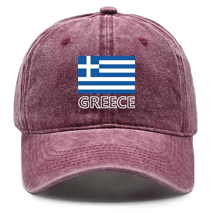 Chapeau de Baseball à rabat avec drapeau de la Grèce