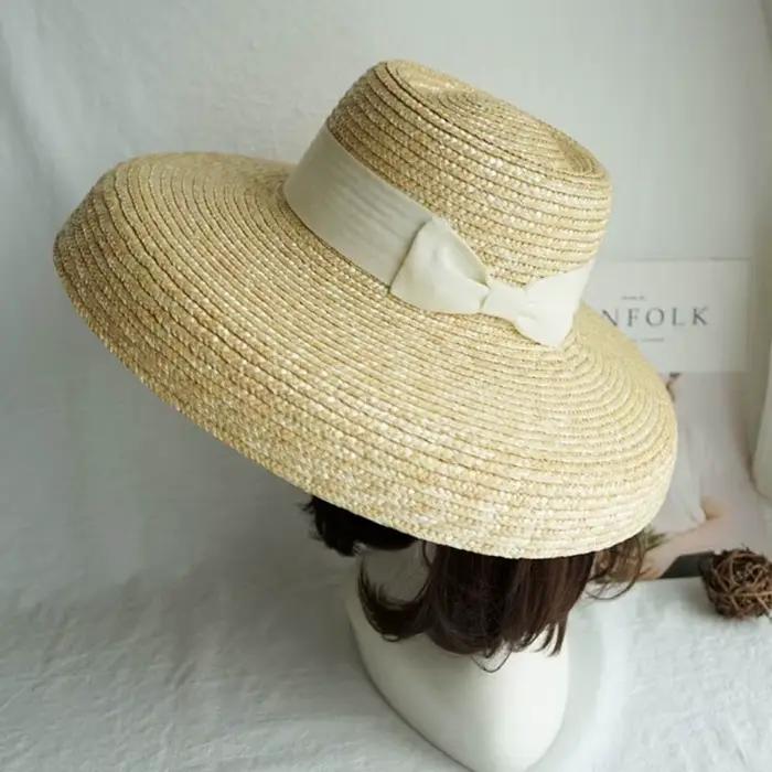 Chapeau de paille à grand bord pour femme