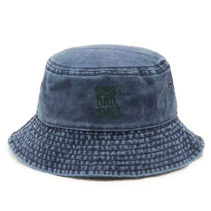 Chapeau Bob en Coton Lavé Style Vintage pour Homme – Protection Solaire Idéale pour la Pêche et les Activités de Plein Air – Cadeau d'Anniversaire pour Papa
