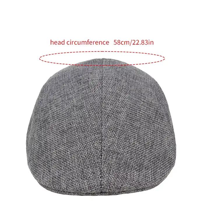 Casquette plate pour hommes béret décontracté Ivy
