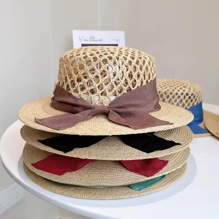 Chapeaux de paille de bateau de styliste