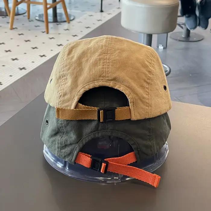 Casquette de baseball à bord court protection solaire lettres brodées visière réglable pour homme femme occasions extérieures