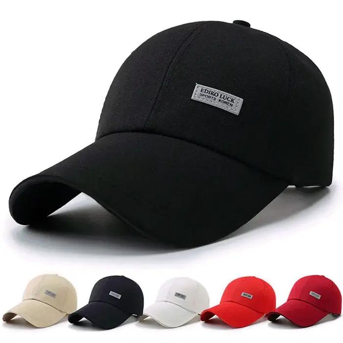 Casquette de baseball réglable unisexe avec bord large pour hommes et femmes protection solaire style sport polyester multicolor pour toutes les saisons et occasions décontractées