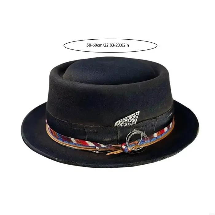 Chapeau feutré en laine douce