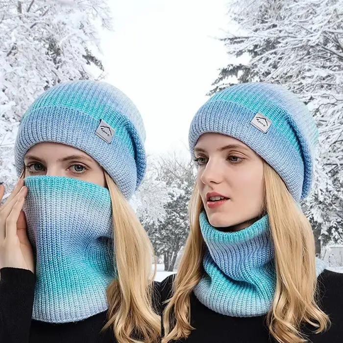 Ensemble chapeau et écharpe de cou pour femmes