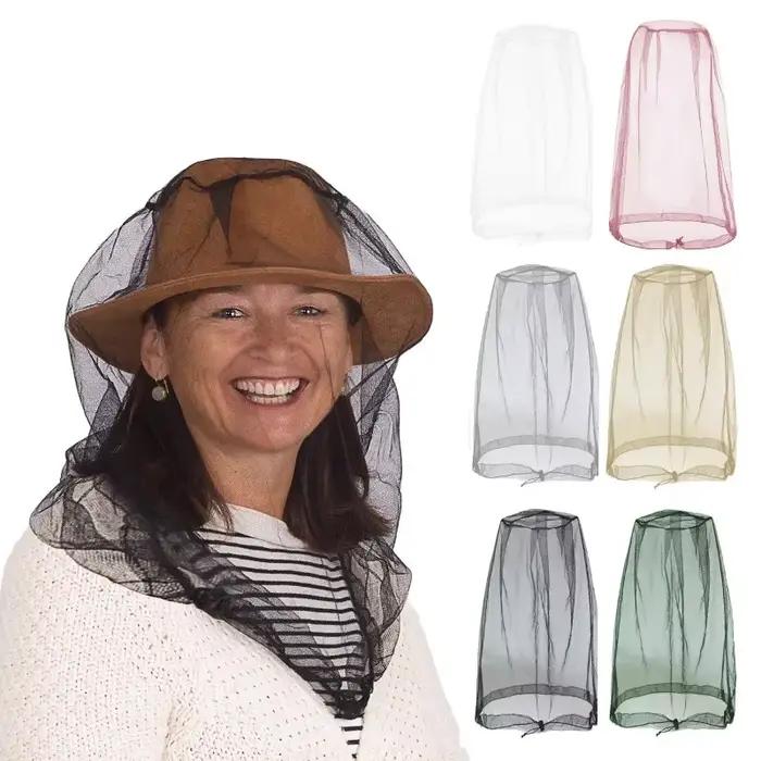 Filet à tête anti-moustiques protection insectes couvre-visage pour jardinage randonnée camping pêche activités extérieures