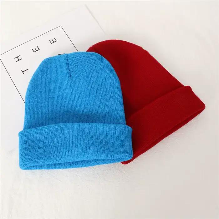 Bonnets fluorescents pour femme et fille chapeau mignon chaud décontracté nouvelle collection automne hiver multicolore tricoté abrasif blanc bleu ciel bleu marine fuchsia gris gingembre jaune bourgogne chocolat gris clair foncé