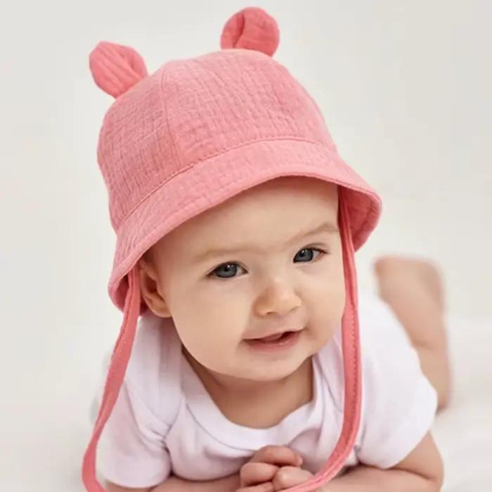 Chapeaux de bébé en mousseline pour filles et garçons