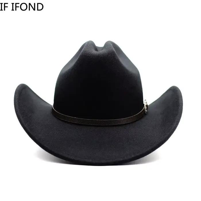 Chapeau de Cowboy occidental Vintage pour hommes