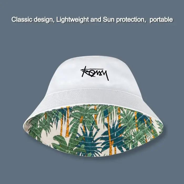 Chapeau de plage rétro double face pour hommes et femmes