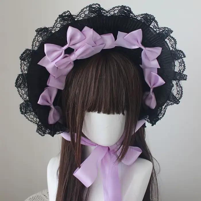 Chapeau de Bonnet de Style gothique fait à la main