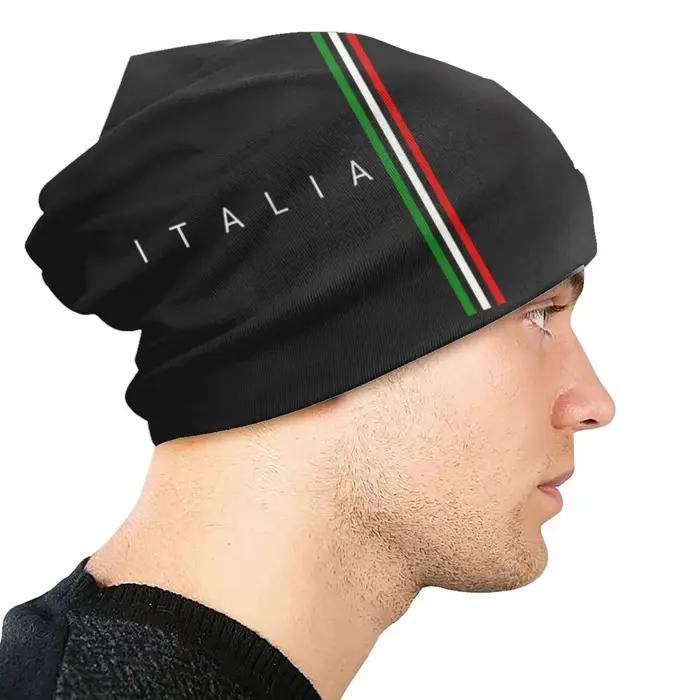 Bonnets Skullies drapeau italien pour hommes et femmes