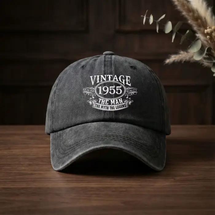 Casquette de baseball vintage 1955 The Man The Myth Legacy