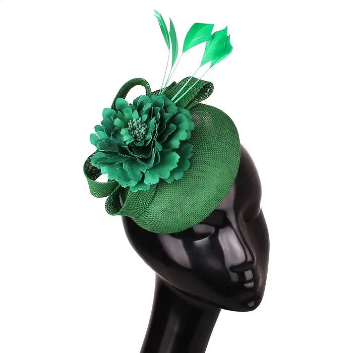 Mode élégante mariée mariage Fascinator Chapeau bandeau fleur chapeaux