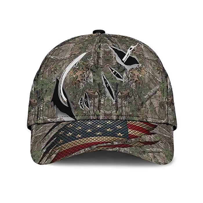 Casquettes de baseball de pêche tendance avec motifs camouflage