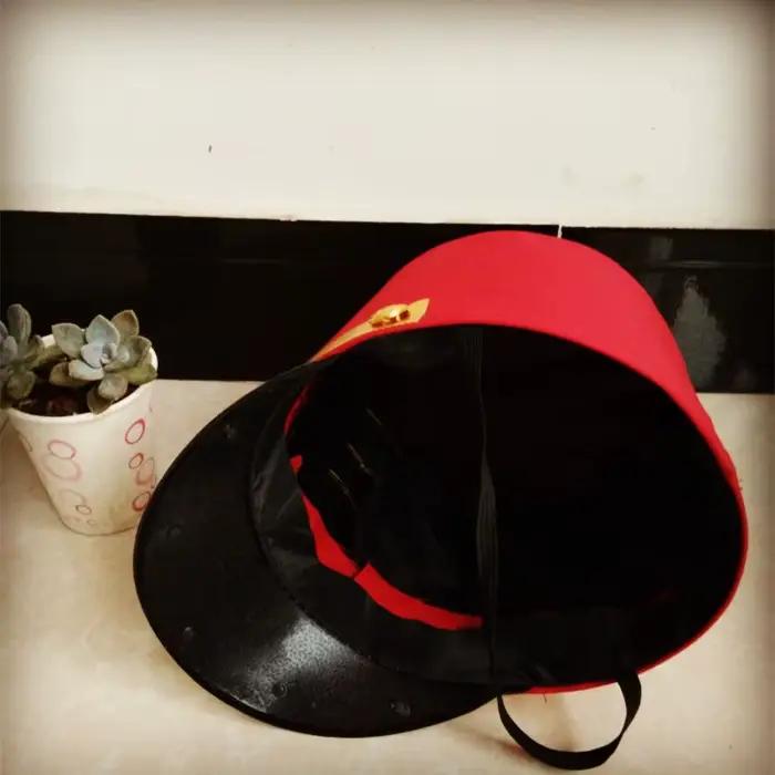 Chapeau haut-de-forme rouge pour enfants et adultes