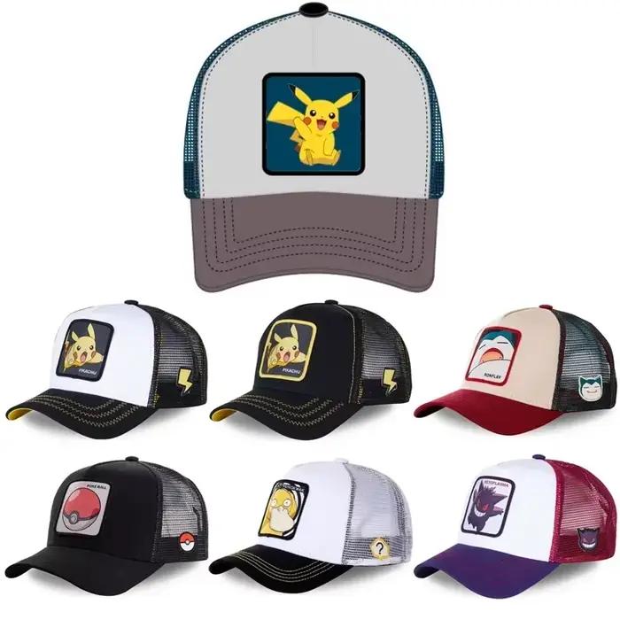 Pokemon broderie chapeau Pikachu garçons filles casquette de Baseball été
