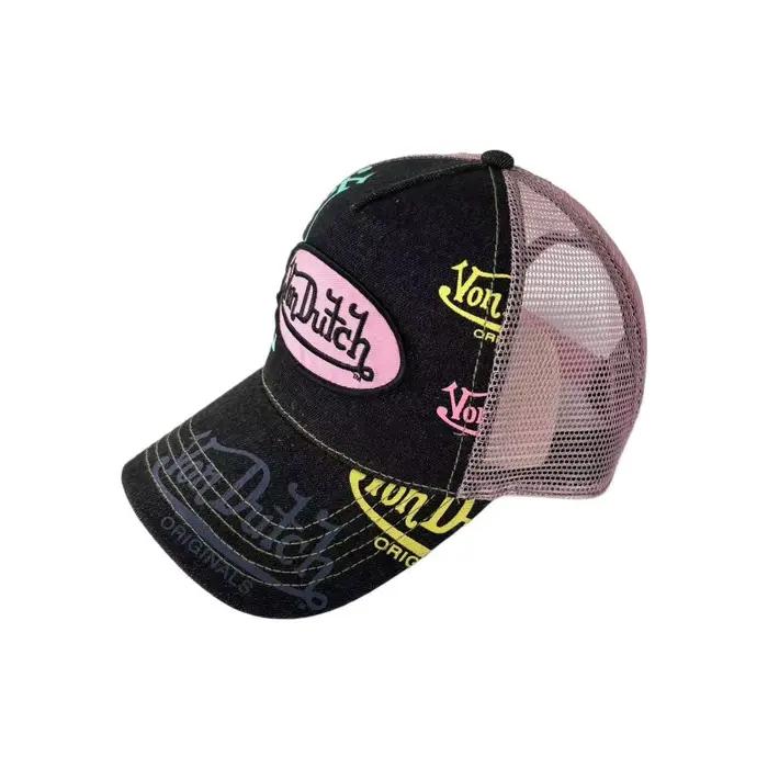 Casquette de baseball VON DUTCH en maille brodée pour homme