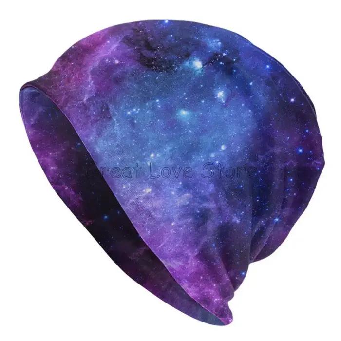 Bonnet Blue Galaxy Space Unisexe Polyvalent Pour Toutes Les Saisons Occasions Spéciales Mode Élégance Aventures Galactiques