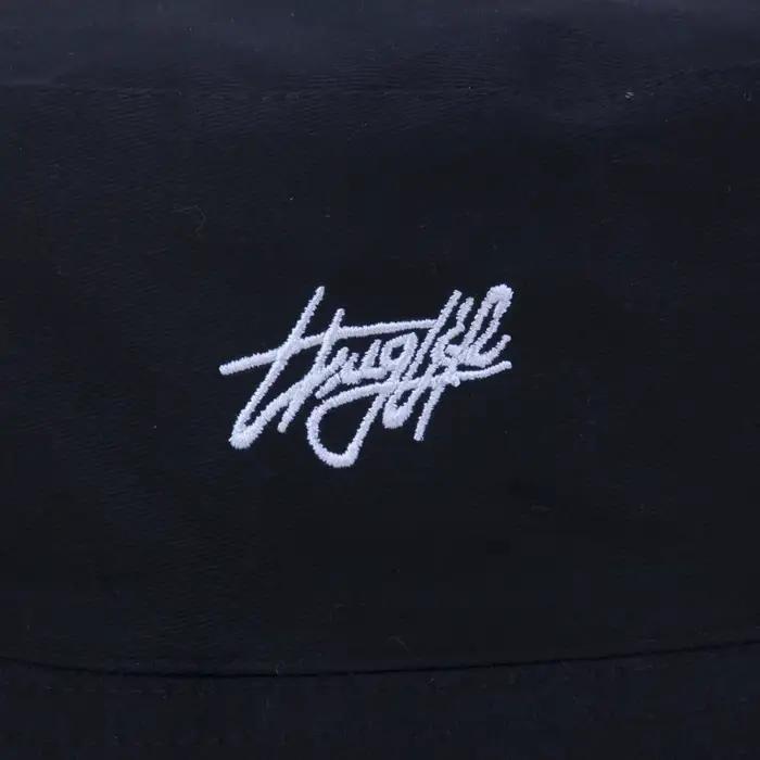 Nouvelle édition complète lettre brodée double face chapeau de pêcheur noir et blanc couple pot