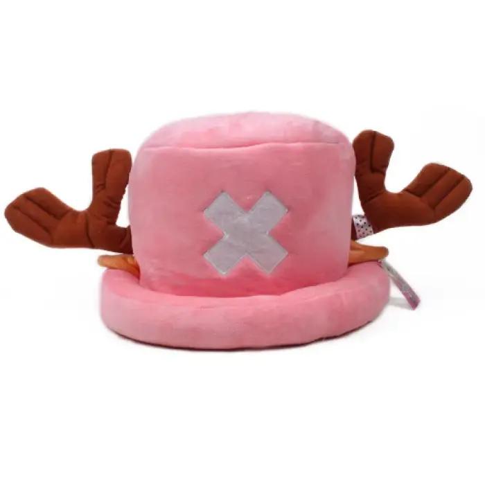 Anime Tony Tony Chopper Cosplay chapeau unisexe garçons filles doux confortable rose bleu deuxième génération Chopper dessin animé en peluche chapeau cadeau fête